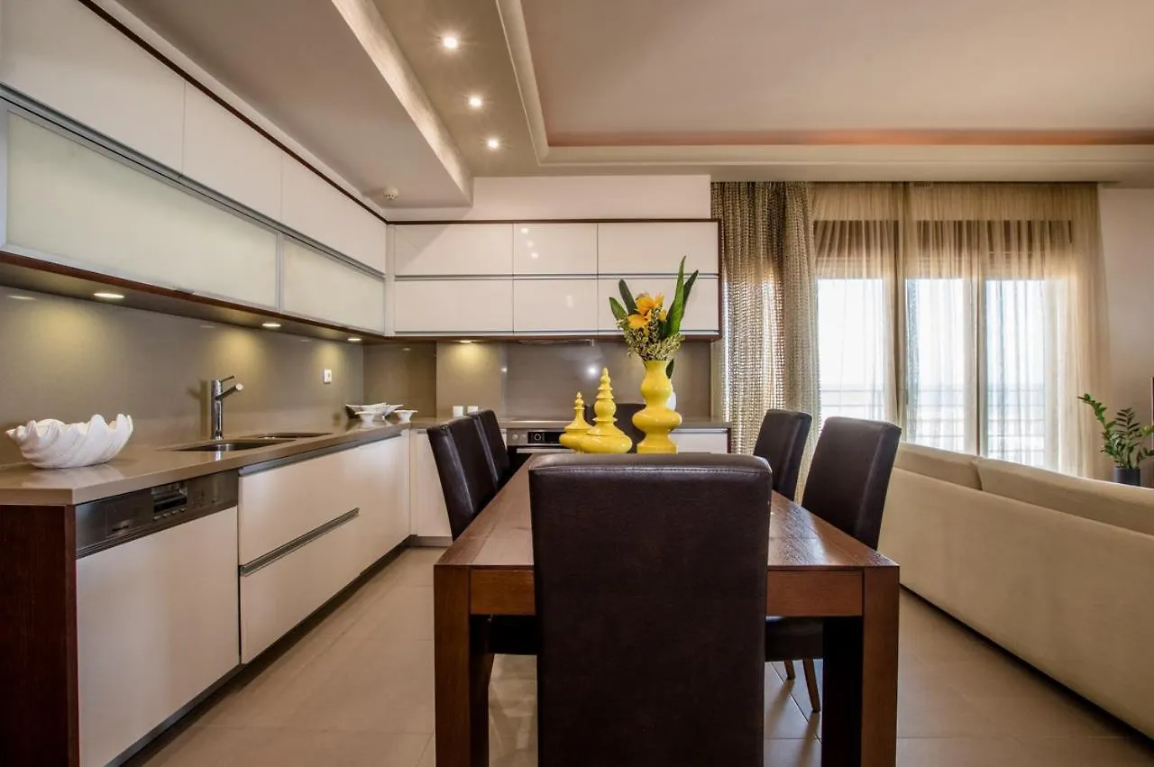White Crystal Beachfront Apartment Gournes Gouvon Greece